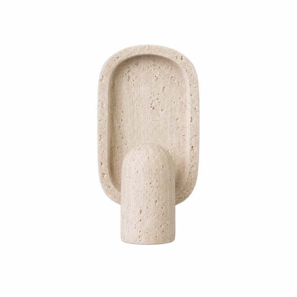 Lámpara de resina efecto travertino beige