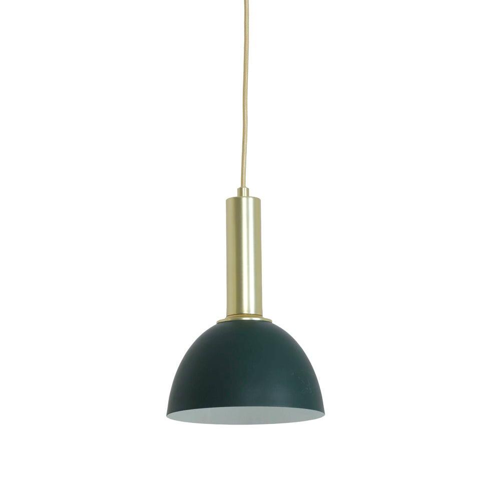 Lámpara campana verde