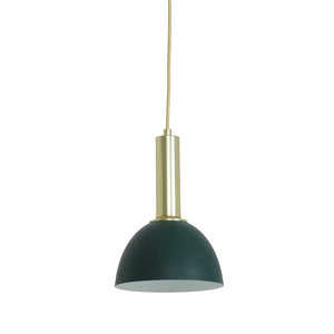 Lámpara campana verde