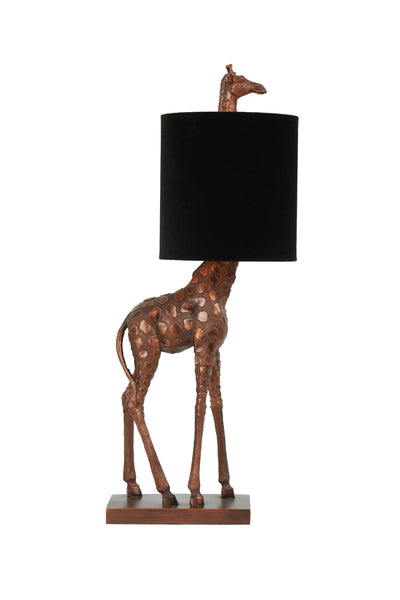 Lámpara jirafa cobriza