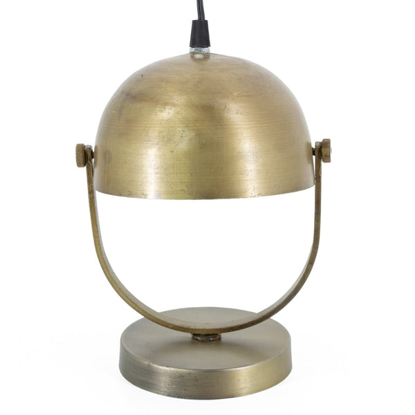 Lámpara de sobremesa metal dorado industrial Brocantia