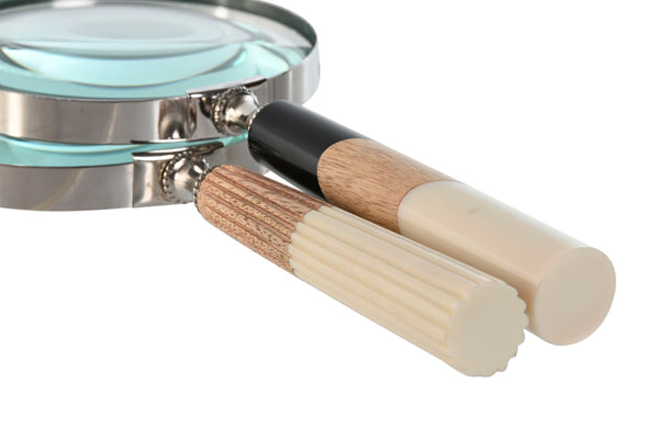 Detalle mango bicolor de lupa vintage