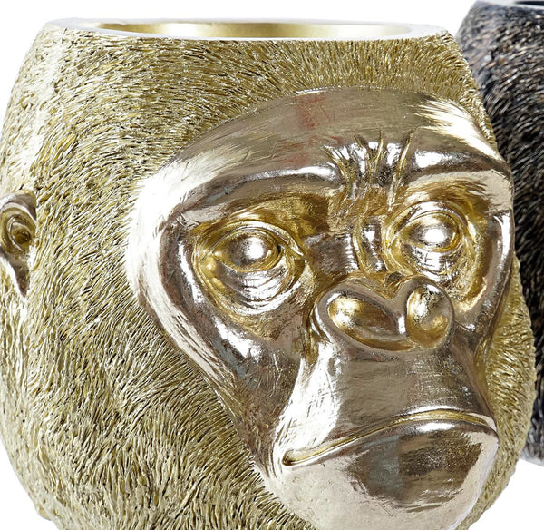 macetero animal dorado estilo moderno brillante