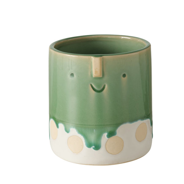 Macetero carita verde modelo 1