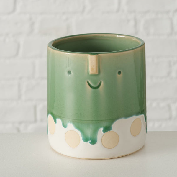 Macetero carita verde modelo 1