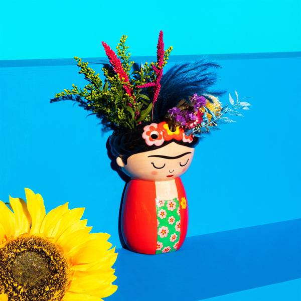 Macetero pared Frida Kahlo