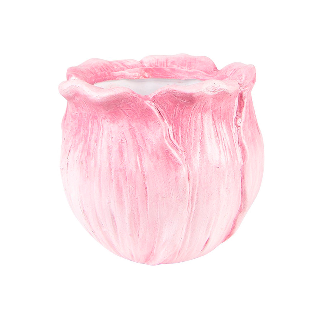 Macetero flor rosa