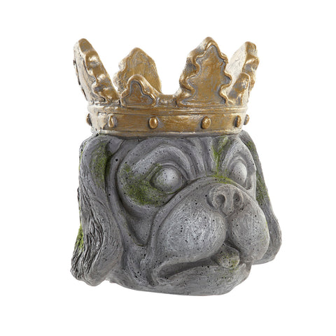Macetero perro corona