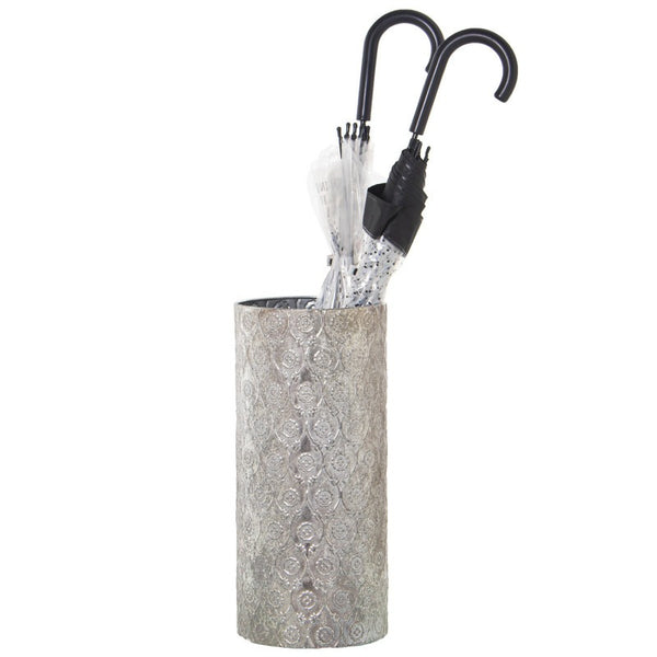paragüero cilíndrico metal decoración recibidor