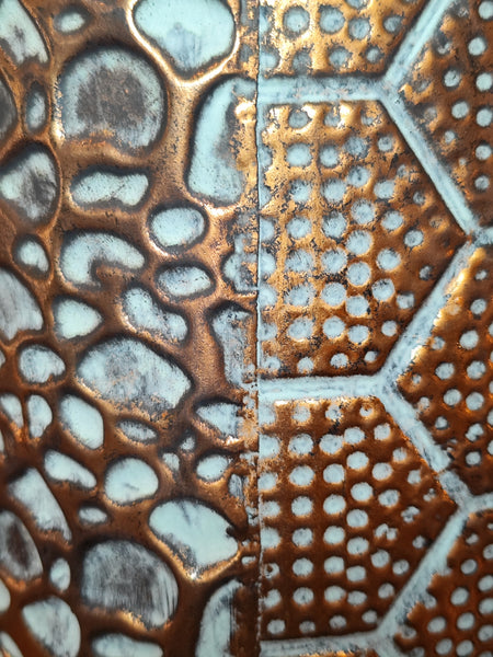 Paragüero metal texturas combinadas Brocantia