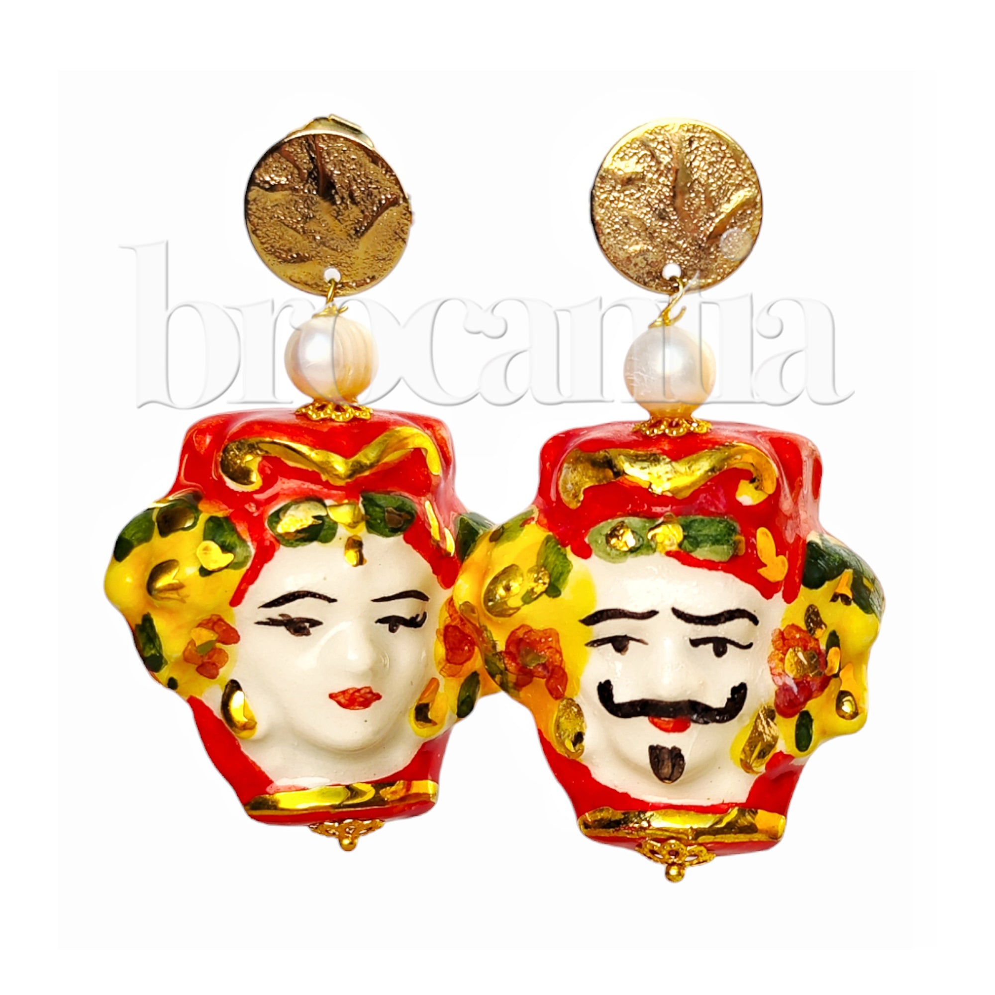 Pendientes Testa di Moro maxi