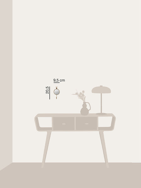 perchero pequeño dorado con gancho y espejo