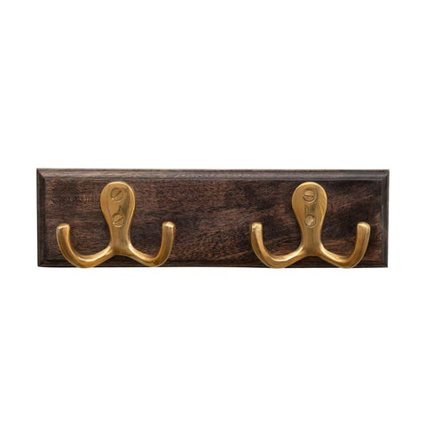 Percha madera y metal