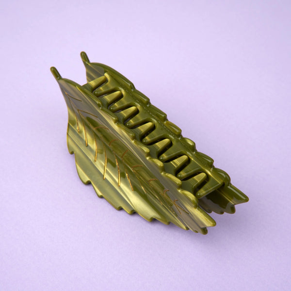 Pinza ecológica Coucou Suzette hoja de castaño vista lateral