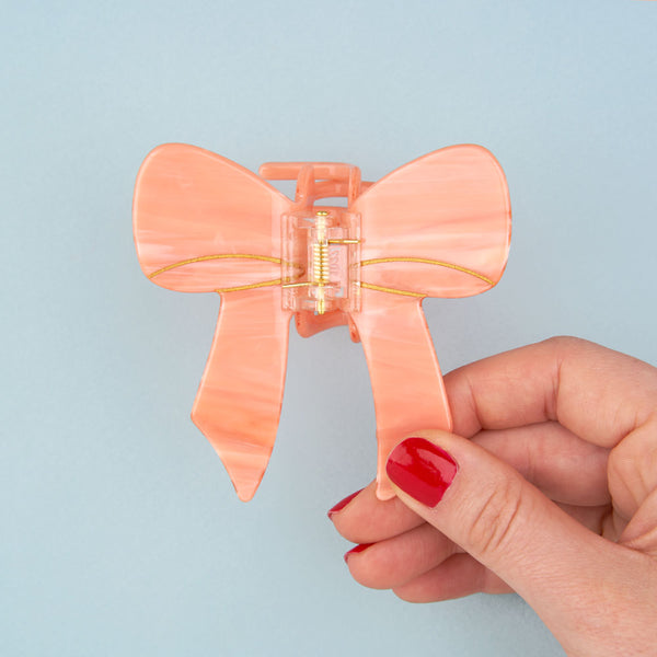 Pinza para el pelo lazo rosa