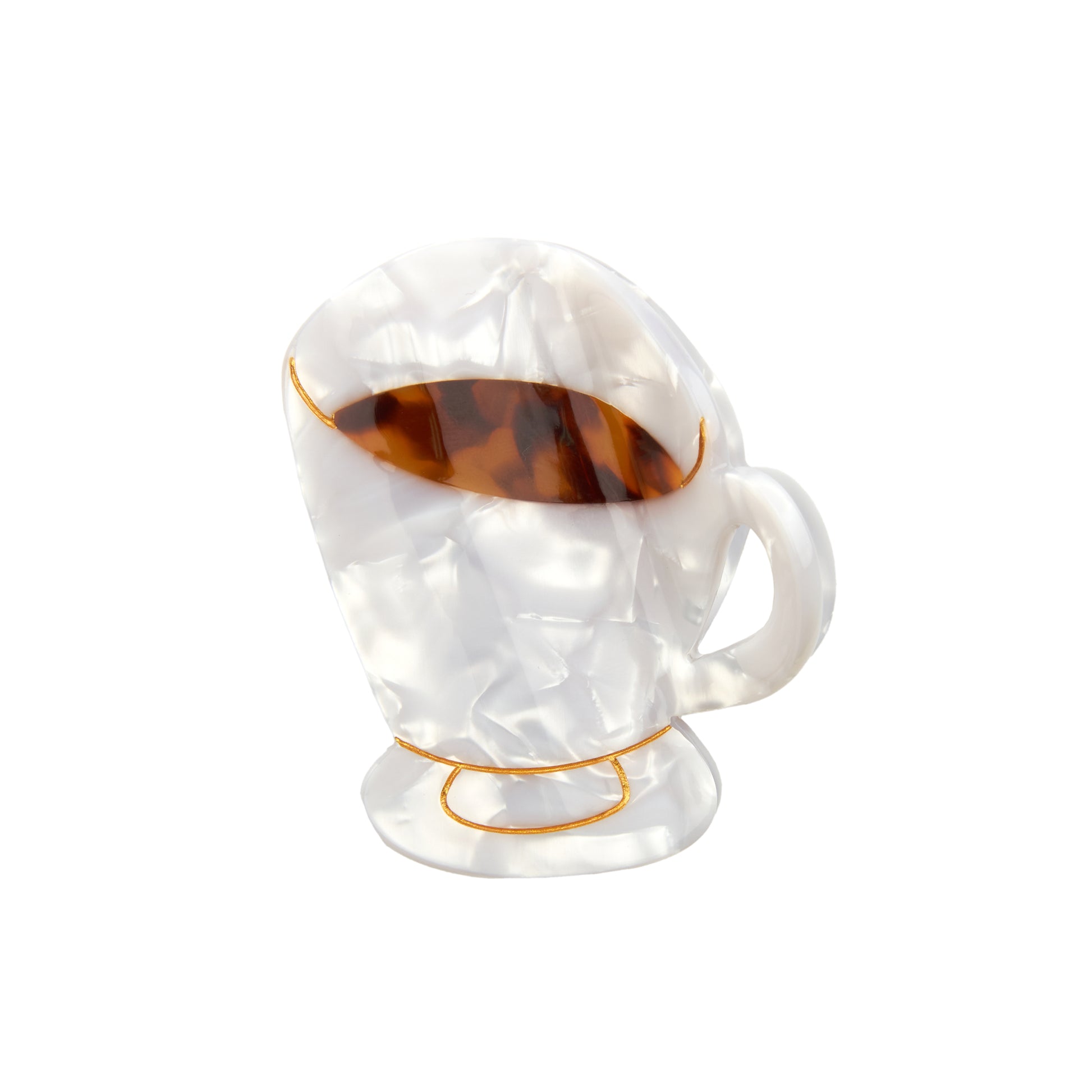 Pinza para el pelo taza de café