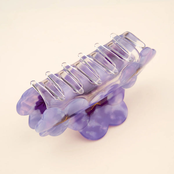 Pinza garra pelo flores pensamiento violeta