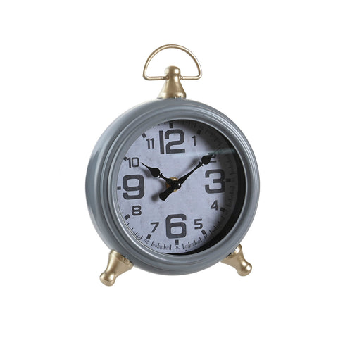 Reloj sobremesa redondo gris