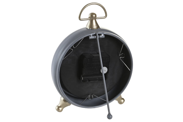 Reloj sobremesa redondo gris