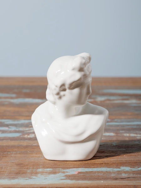 salero busto porcelana decoración mesa