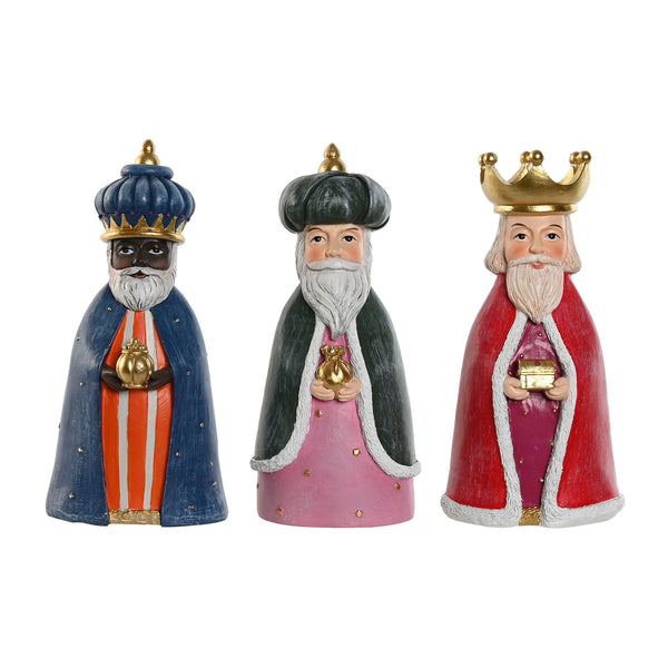 figuras decorativas de los Reyes Magos de resina pintadas a mano