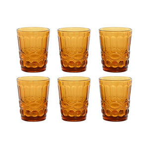 Set 6 vasos ámbar