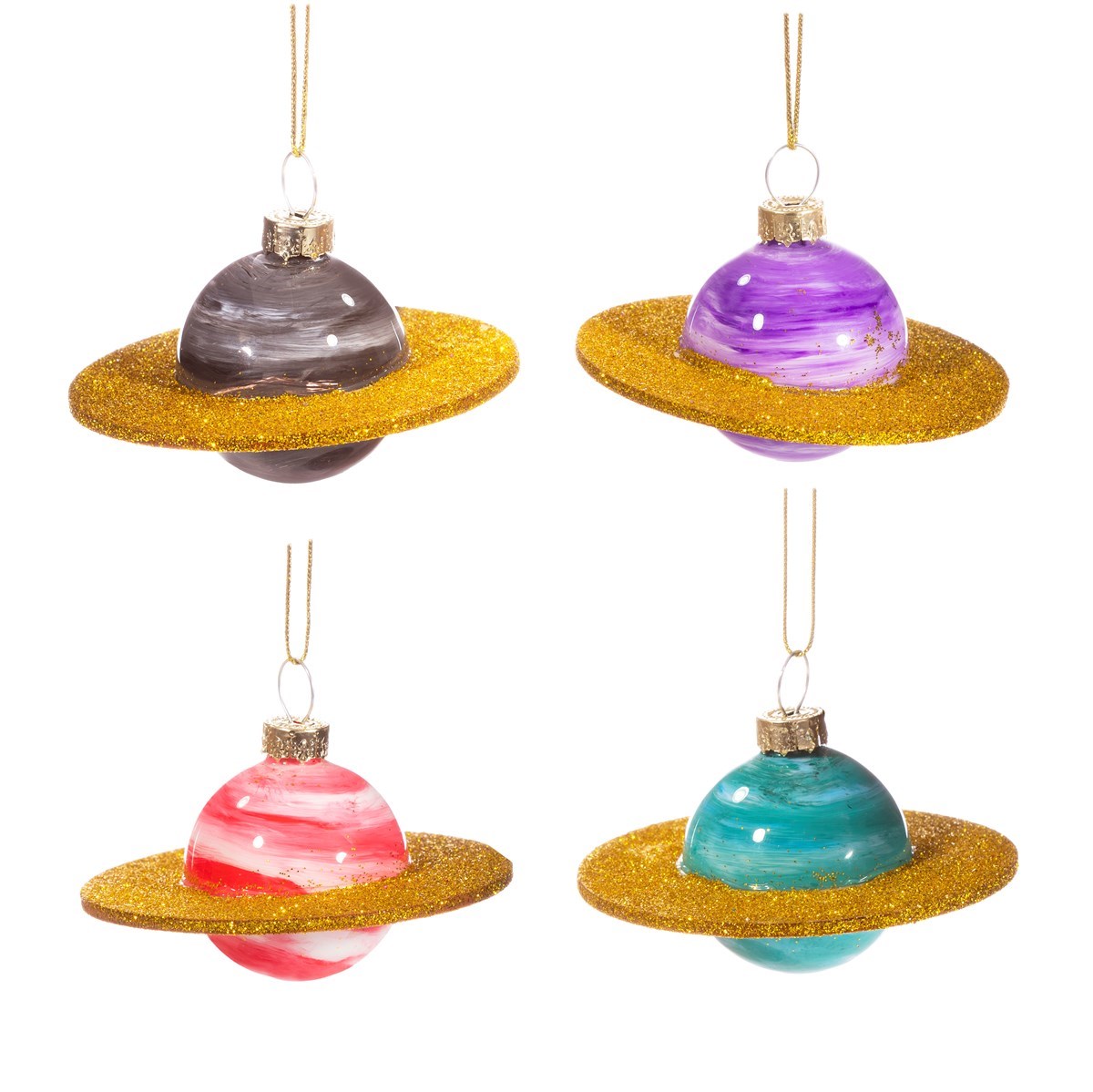 Set 4 colgantes planetas