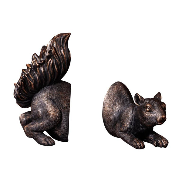 Sujetalibros con forma de ardilla bronce
