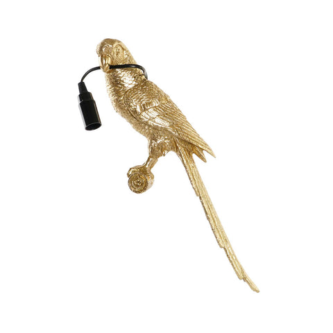 Aplique loro dorado