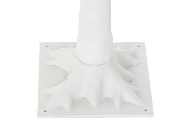 decoración navideña elegante en blanco y plata