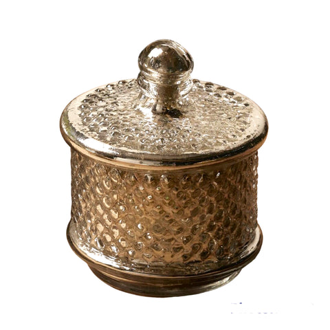 Caja cristal plateada