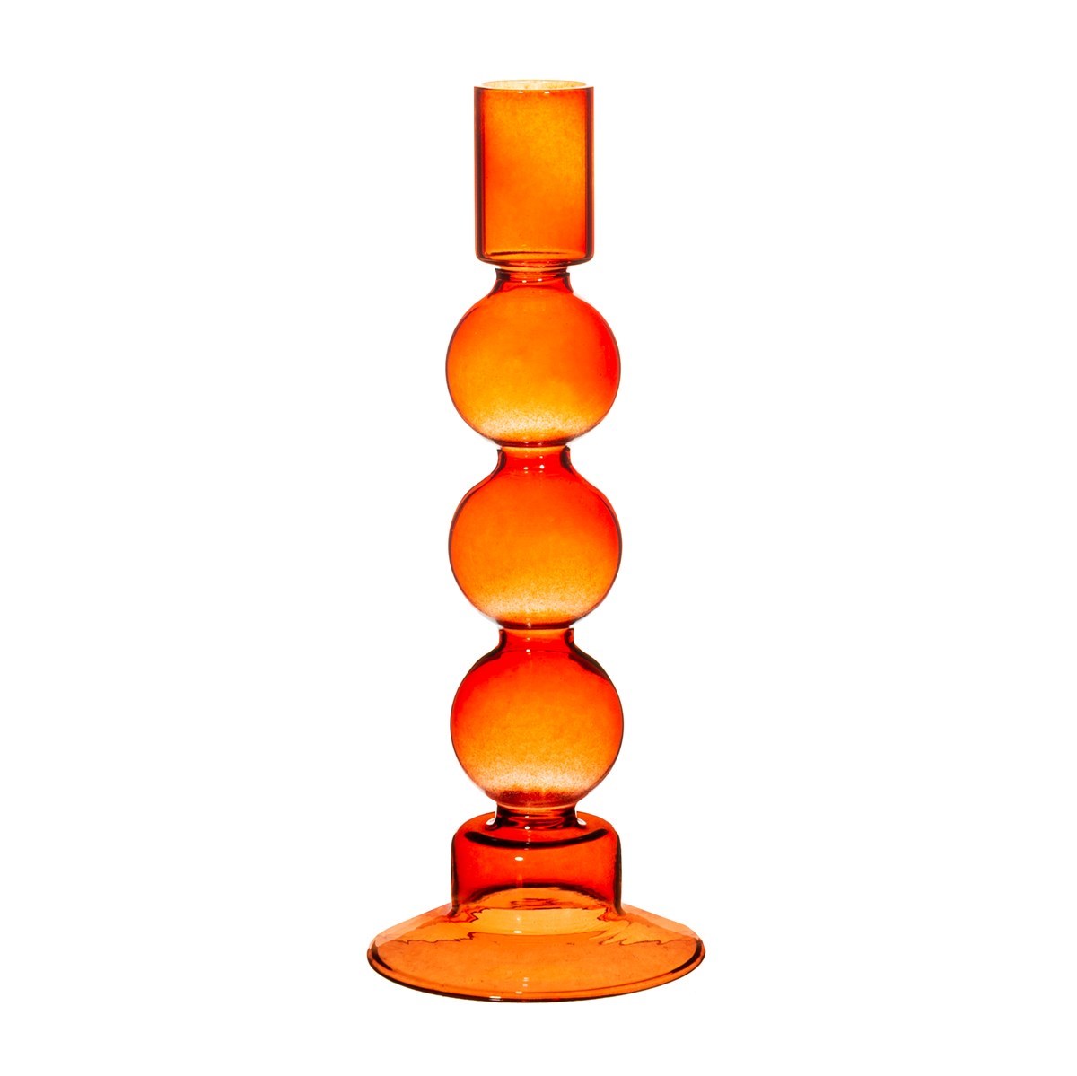 Candelabro bubble alto naranja