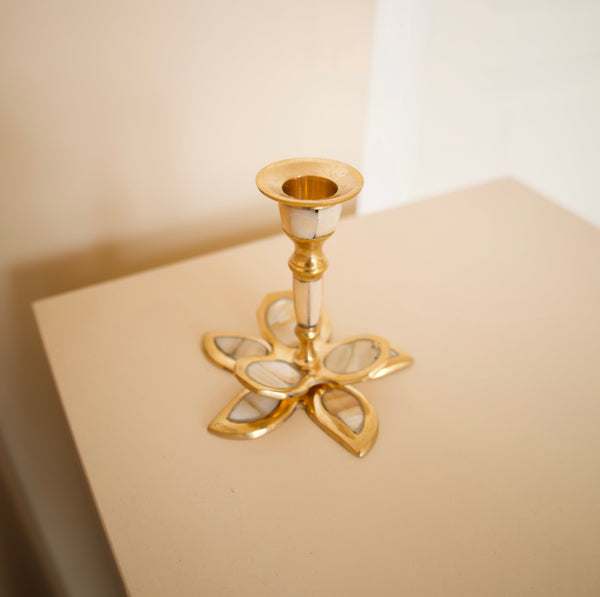 Candelabro Flor Brocantia