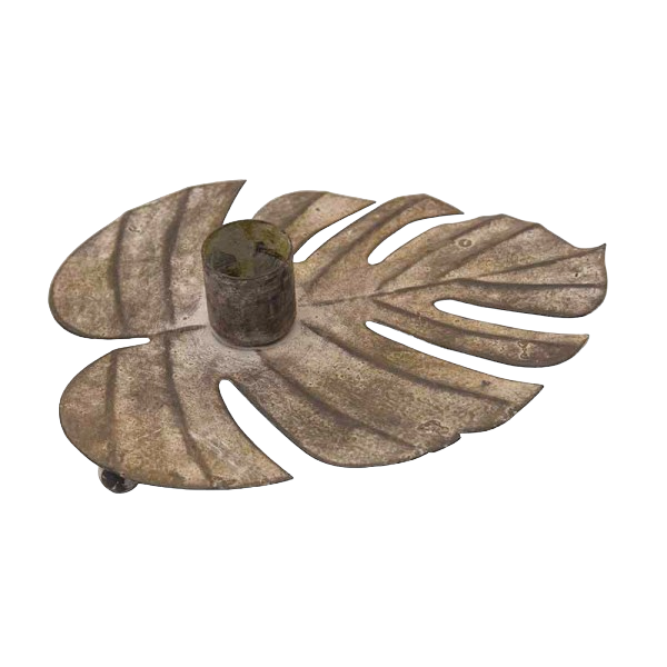 Candelabro hoja monstera