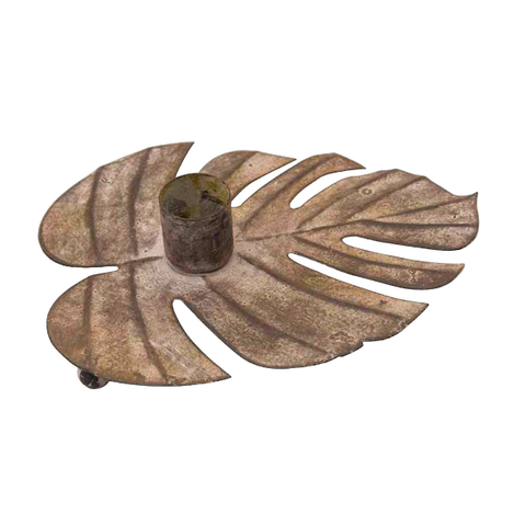 Candelabro hoja monstera