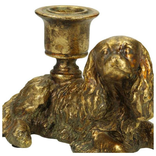 Candelabro perro tumbado