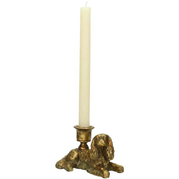 Candelabro perro tumbado