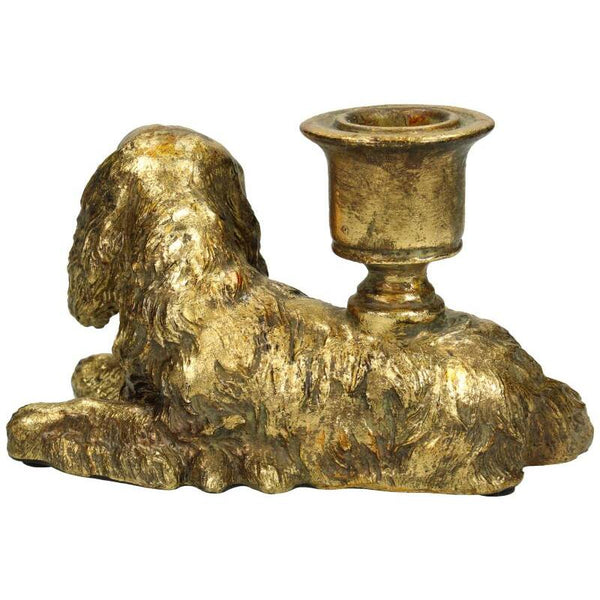 Candelabro perro tumbado