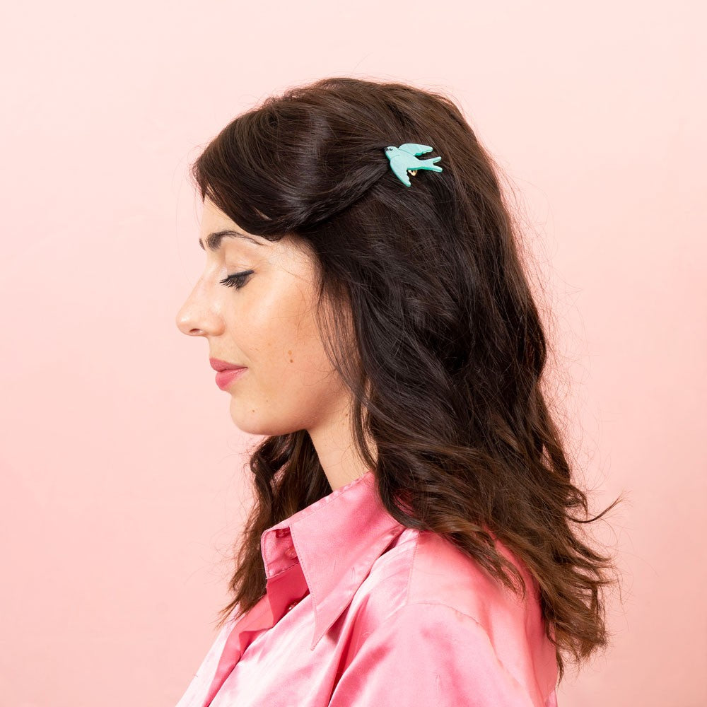 Mi Golondrina hair clip Gold Bird Comb Flying Swallow Hair Accessory Feather Wings  main image 3