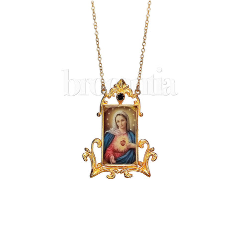 Colgante Virgen del Sagrado Corazón de Jesús - Brocantia - Tienda decoracion y regalos Oviedo