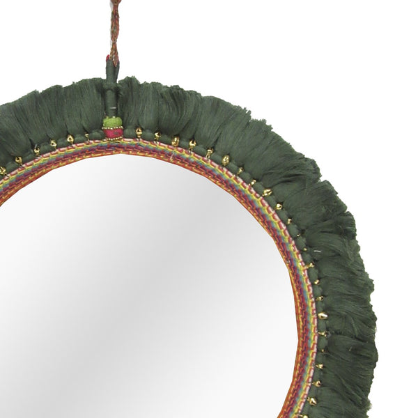 Espejo flecos doble indio 38 cm - Brocantia - Tienda decoracion y regalos Oviedo