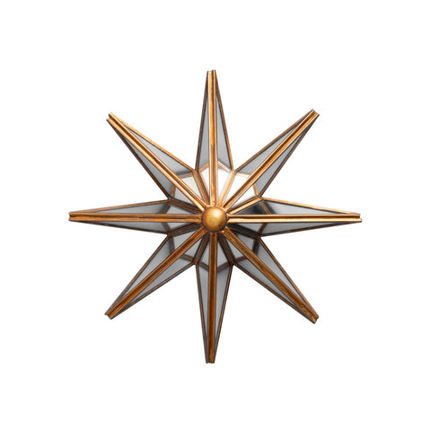 Estrella 8 puntas espejo pared Brocantia