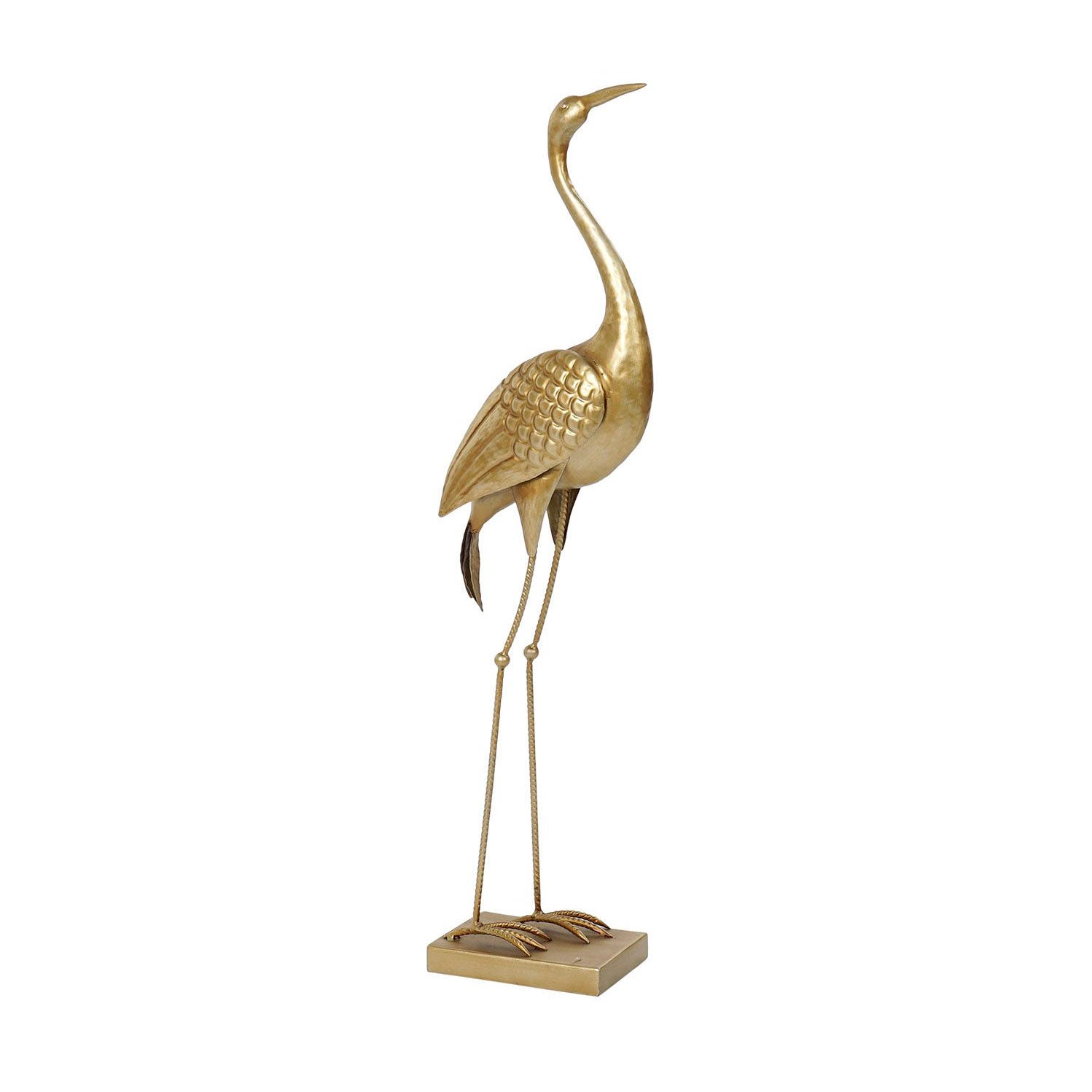 Figura garza dorada - Brocantia - Tienda decoracion y regalos Oviedo