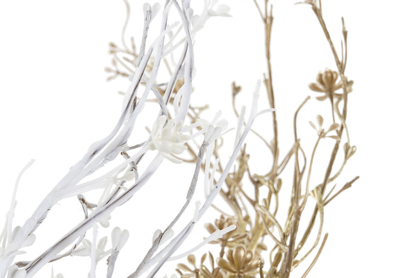 Figura reno vestido con cuernos flor artificial Brocantia