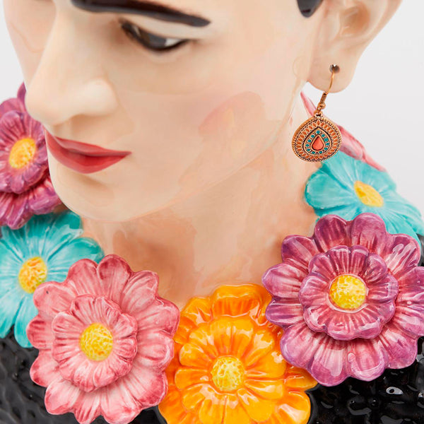 Jarrón Frida cerámica pintada a mano - Brocantia - Tienda decoracion y regalos Oviedo