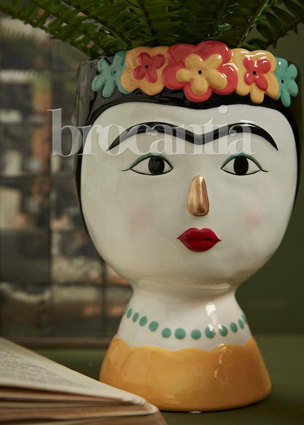 Jarrón Frida ojos abiertos - Brocantia - Tienda de decoración en Oviedo