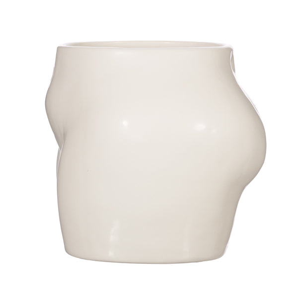 Jarrón Kourt blanco Brocantia