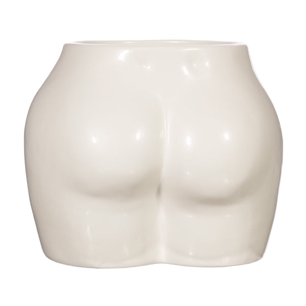 Jarrón Kourt blanco Brocantia