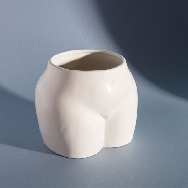 Jarrón Kourt blanco Brocantia