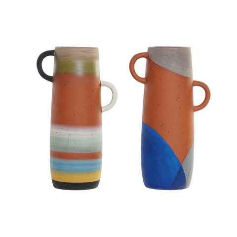 Jarrón terracota colores